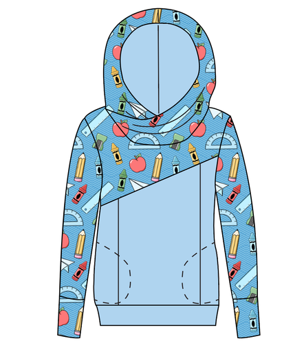 Rad School Supplies Ladies Hoodie