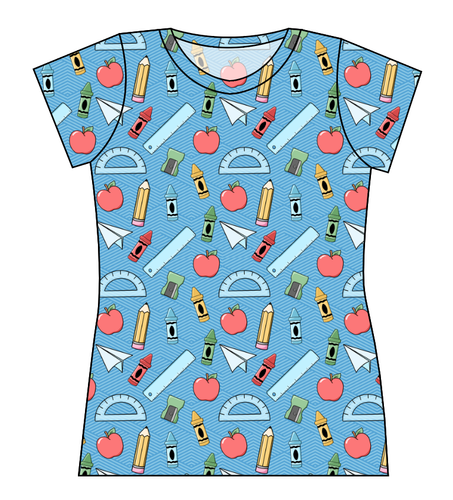 Rad School Supplies Ladies' Basic Tee