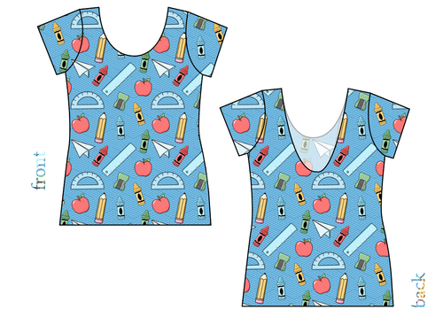 Rad School Supplies Ladies' Low Back Ballerina Tee