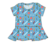 Load image into Gallery viewer, Rad School Supplies Ladies&#39; Peplum Top