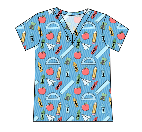 Rad School Supplies Ladies' Slouchy V-Neck Tee