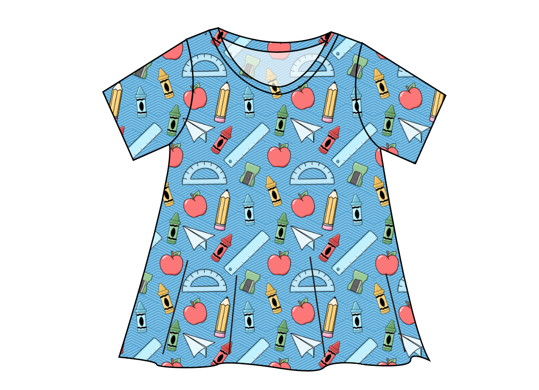 Rad School Supplies Ladies' Swing Tee