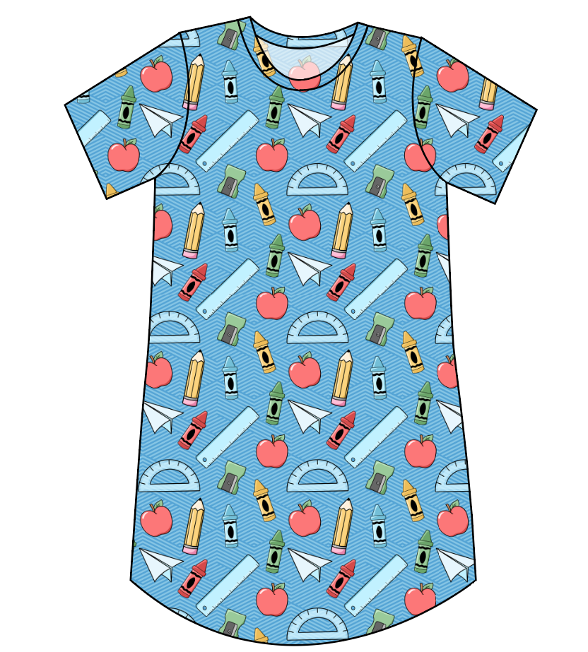 Rad School Supplies Ladies' T-Shirt Dress
