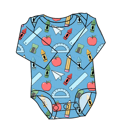 Rad School Supplies Lap Neck Bodysuit
