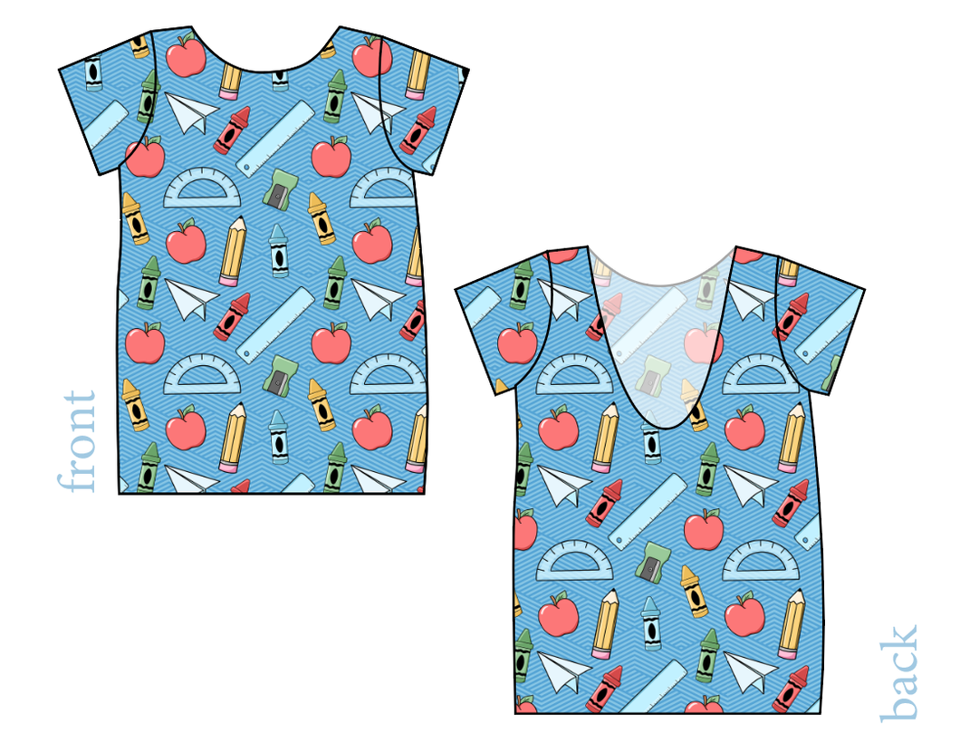 Rad School Supplies Low Back Ballerina Tee