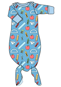 Rad School Supplies Newborn Knotted Gown