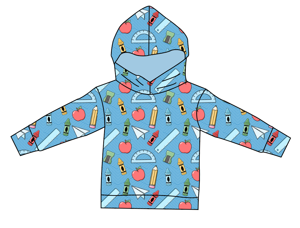 Rad School Supplies Oversized Hoodie