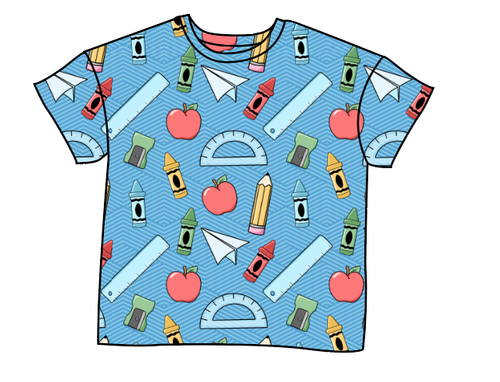 Rad School Supplies Oversized Tee