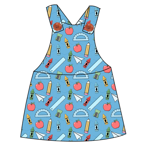 Rad School Supplies Skirt-Alls