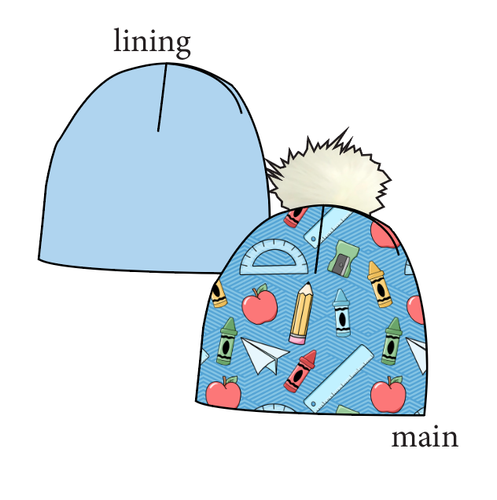 Rad School Supplies Slouchy Beanie (Reversible!)