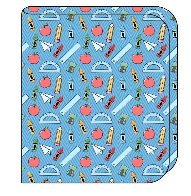 Rad School Supplies Swaddle Blanket