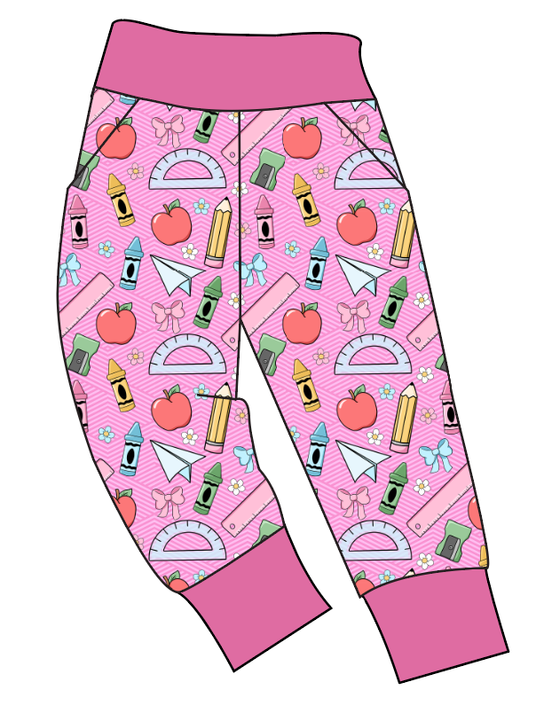 Cupcake School Supplies Basic Joggers And Jogger Shorts