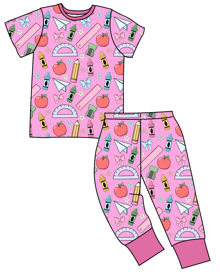 Cupcake School Supplies Basic Loungewear Set