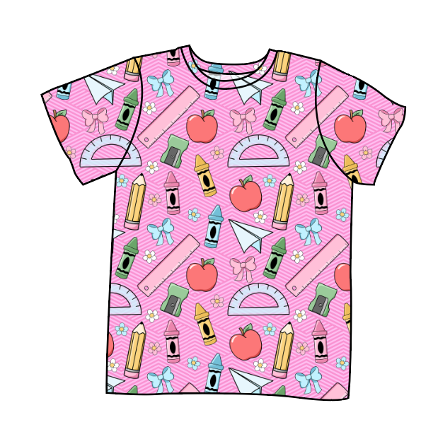 Cupcake School Supplies Basic Tee and Tank