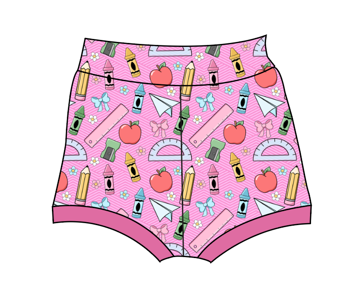 Cupcake School Supplies Bummies