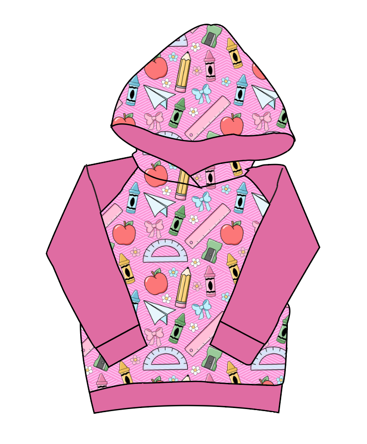 Cupcake School Supplies Classic Hoodie (or Crewneck)