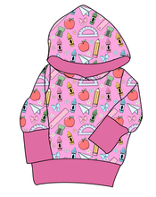 Load image into Gallery viewer, Cupcake School Supplies Grow With Me Hoodie (or Crewneck)