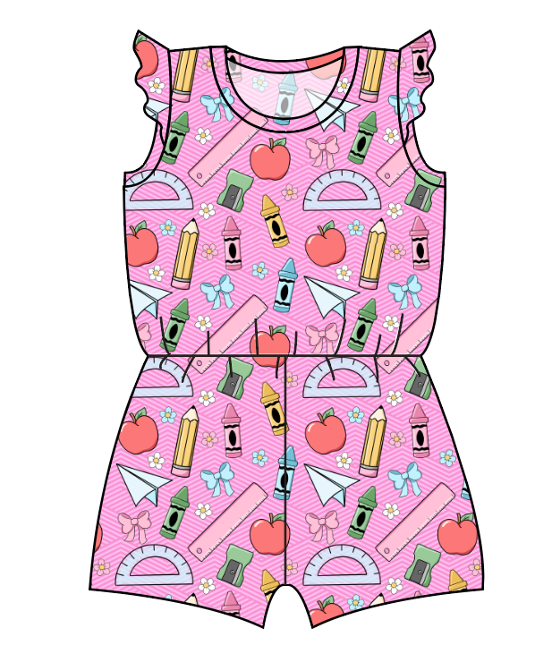 Cupcake School Supplies Ivy Summer Romper
