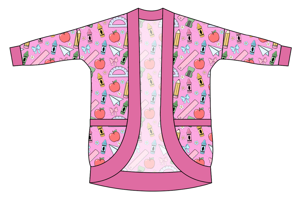 Cupcake School Supplies Ladies' Cocoon Cardigan