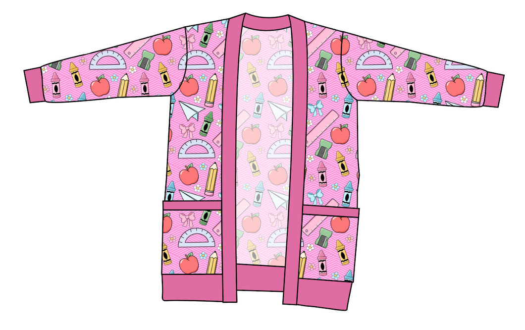 Cupcake School Supplies Ladies' Grandpa Cardigan