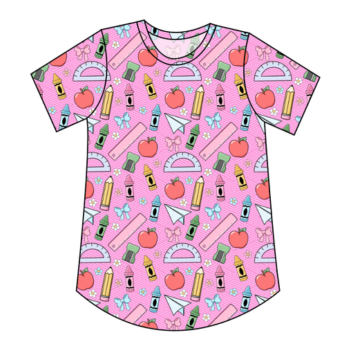 Cupcake School Supplies Kids' Relaxed Tee