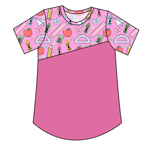 Cupcake School Supplies Kids' Relaxed Tee