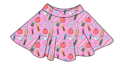 Cupcake School Supplies Ladies' Circle Skirt