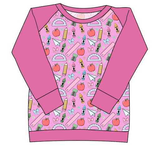 Cupcake School Supplies Ladies' Classic Crewneck
