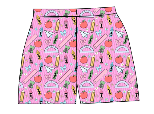 Cupcake School Supplies Ladies' Lounge Shorts