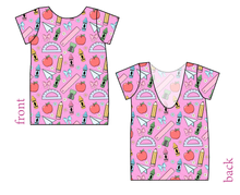 Load image into Gallery viewer, Cupcake School Supplies Low Back Ballerina Tee