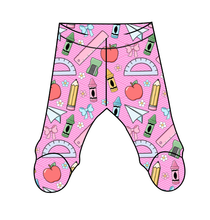 Load image into Gallery viewer, Cupcake School Supplies Newborn Footed Pants