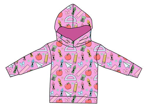 Cupcake School Supplies Oversized Hoodie