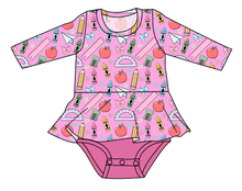 Load image into Gallery viewer, Cupcake School Supplies Peplum Top