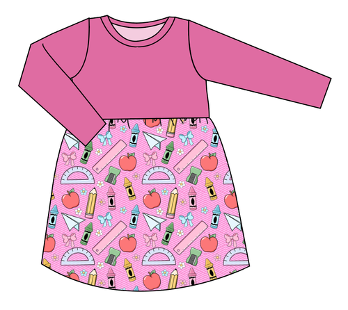 Cupcake School Supplies Play Dress