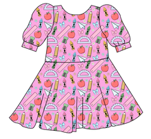 Load image into Gallery viewer, Cupcake School Supplies Prairie Dress