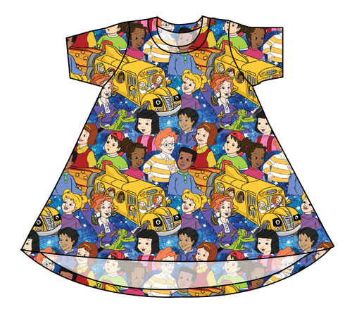 School Bus Adventures Basic T-Shirt Dress