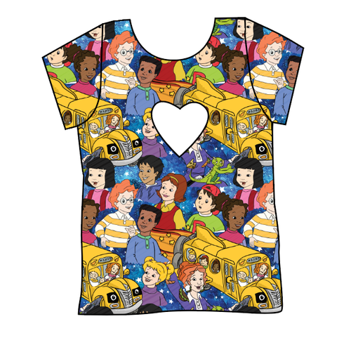 School Bus Adventures Cambria Heart Back Tee
