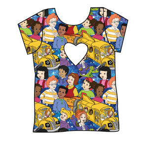 School Bus Adventures Cambria Heart Back Tee