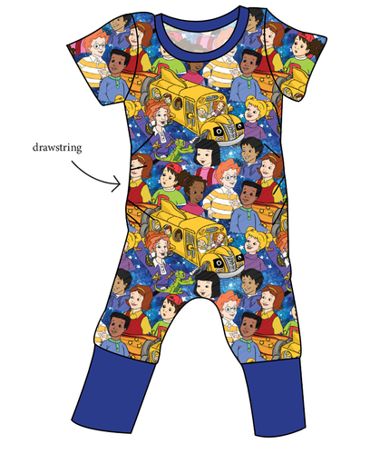 School Bus Adventures Grow With Me Pants And Shorts Romper