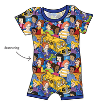 Load image into Gallery viewer, School Bus Adventures Grow With Me Pants And Shorts Romper