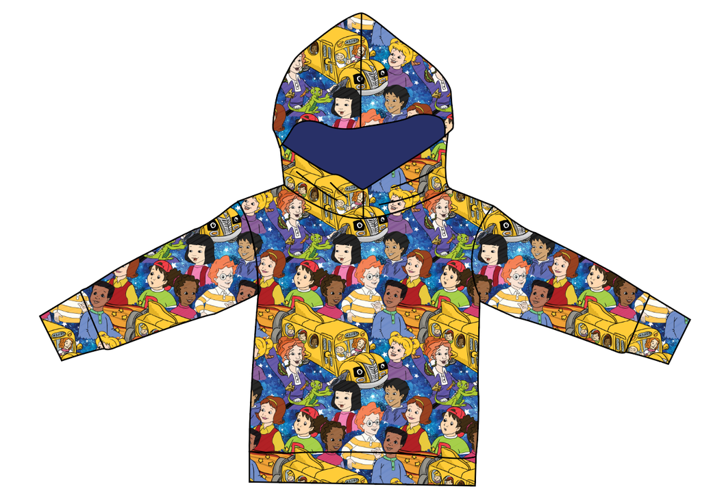 School Bus Adventures Ladies Oversized Hoodie