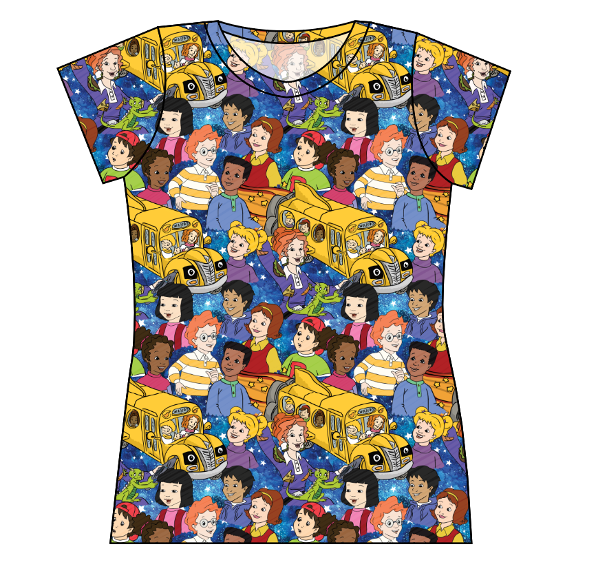 School Bus Adventures Ladies' Basic Tee