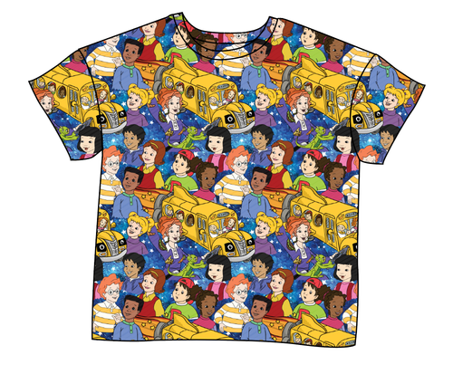 School Bus Adventures Ladies' Oversized Tee