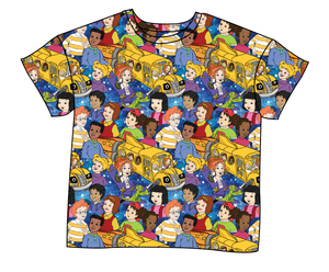 School Bus Adventures Ladies' Oversized Tee