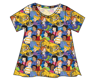 School Bus Adventures Ladies' Swing Tee