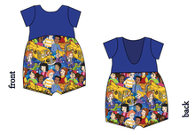Load image into Gallery viewer, School Bus Adventures Low Back Romper and Bubble Romper