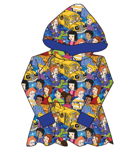 School Bus Adventures Peplum Hoodie (or Crewneck)