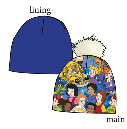 School Bus Adventures Slouchy Beanie (Reversible!)