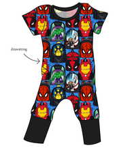 Load image into Gallery viewer, Super Academy Grow With Me Pants And Shorts Romper