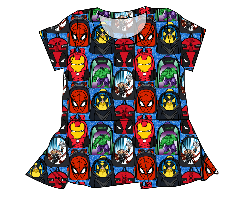 Super Academy Ladies' Peplum Top
